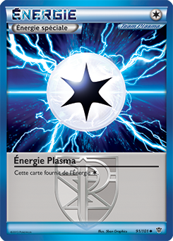 Carte Pokémon Peu commune Énergie Plasma 91/101 de la série Explosion Plasma