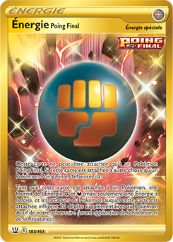 Carte Pokémon Énergie Poing Final 183/163 de la série Styles de Combat en vente au meilleur prix