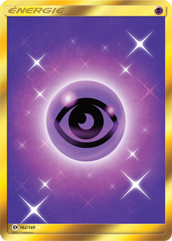 Carte Pokémon Énergie Gold SL Énergie Psy 162/149 de la série Soleil & Lune