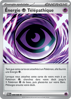 Carte Pokémon Rare Énergie Psy Télépathique 88/88 de la série Équilibre Parfait