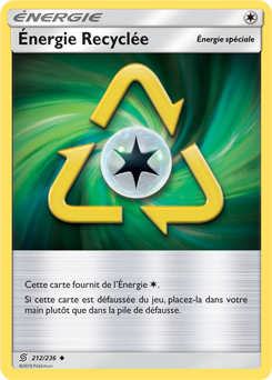 Carte Pokémon Énergie Recyclée 212/236 de la série Harmonie des Esprits en vente au meilleur prix