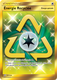 Carte Pokémon Énergie Gold SL Énergie Recyclée 257/236 de la série Harmonie des Esprits
