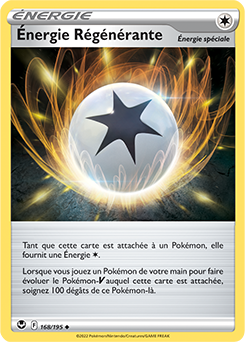 Carte Pokémon Peu commune Énergie Régénérante 168/195 de la série Tempête Argentée