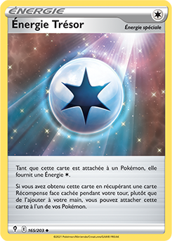 Carte Pokémon Énergie Trésor 165/203 de la série Évolution Céleste en vente au meilleur prix