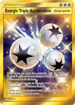 Carte Pokémon Énergie Gold SL Énergie Triple Accélération 234/214 de la série Alliance Infallible