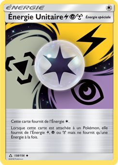 Carte Pokémon Peu commune Énergie Unitaire Miniature Type Électrique JCC.pngMiniature Type Psy JCC.pngMiniature Type Métal JCC.png 138/156 de la série Ultra Prisme