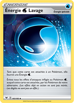 Carte Pokémon Energir Eau Lavage 165/185 de la série Voltage Éclatant en vente au meilleur prix