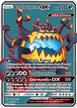 Carte Pokémon Engloutyran GX 105/111 de la série Invasion Carmin en vente au meilleur prix