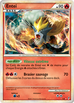 Carte Pokémon Entei SL3 de la série Appel des Légendes en vente au meilleur prix