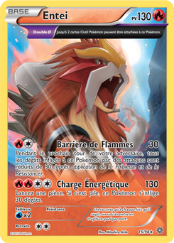 Carte Pokémon Entei 15/98 de la série Origines Antiques en vente au meilleur prix