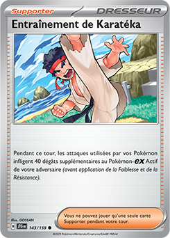 Carte Pokémon Communes Entraînement de Karatéka 143/159 de la série Aventures Ensemble