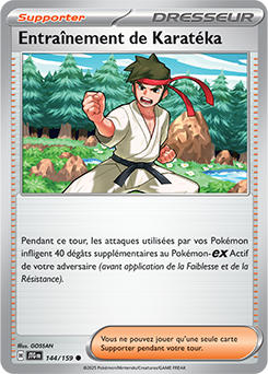 Carte Pokémon Communes Entraînement de Karatéka 144/159 de la série Aventures Ensemble