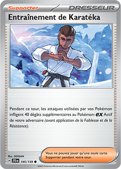 Carte Pokémon Communes Entraînement de Karatéka 145/159 de la série Aventures Ensemble