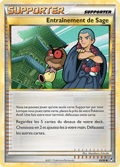 Carte Pokémon Entraînement de Sage 85/95 de la série Appel des Légendes en vente au meilleur prix