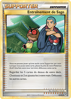 Carte Pokémon Peu commune Entraînement de Sage 85/95 de la série Appel des Légendes