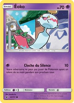 Carte Pokémon Éoko 43/111 de la série Invasion Carmin en vente au meilleur prix