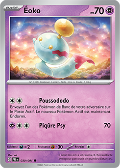 Carte Pokémon Éoko 30/91 de la série Destinées de Paldea en vente au meilleur prix