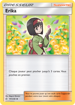 Carte Pokémon Erika 191/236 de la série Éclipse Cosmique en vente au meilleur prix