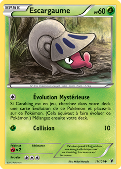 Carte Pokémon Commune Escargaume 11/101 de la série Nobles Victoires