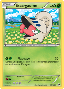 Carte Pokémon Commune Escargaume 10/108 de la série Explorateurs Obscurs