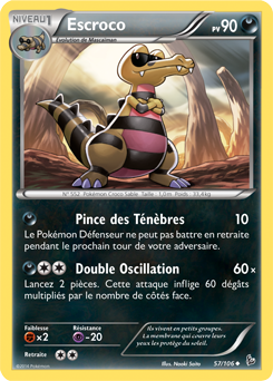 Carte Pokémon Escroco 57/106 de la série Étincelle en vente au meilleur prix