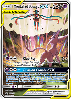 Carte Pokémon Promo Espeon & Deoxys GX SM240 de la série Promos Soleil et Lune