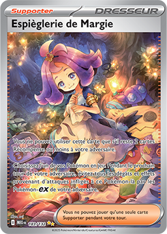 Carte Pokémon Illustration spéciale rare Espièglerie de Margie 183/132 de la série Méga-Évolution