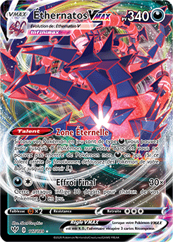 Carte Pokémon Éthernatos VMAX 117/189 de la série Ténèbres Embrasées en vente au meilleur prix