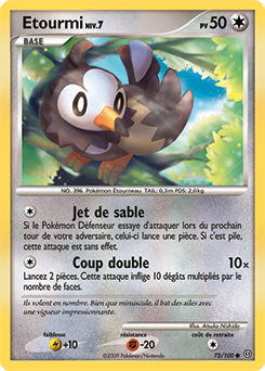 Carte Pokémon Etourmi 75/100 de la série Tempête en vente au meilleur prix