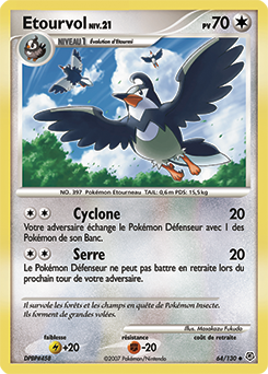 Carte Pokémon Étourvol 64/130 de la série Diamant & Perle en vente au meilleur prix