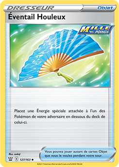 Carte Pokémon Éventail Houleux 127/163 de la série Styles de Combat en vente au meilleur prix