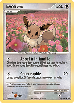 Evoli - carte Pokémon 83/108 Explorateurs Obscurs