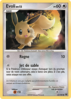 Carte Pokémon Evoli 63/100 de la série Aube Majestueuse en vente au meilleur prix
