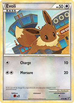 Carte Pokémon Evoli 47/90 de la série Indomptable en vente au meilleur prix