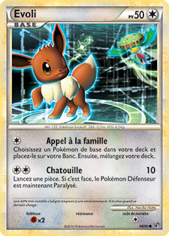 Carte Pokémon Evoli 48/90 de la série Indomptable en vente au meilleur prix