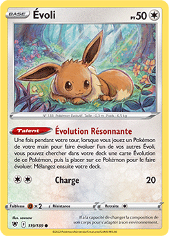 Carte Pokémon Évoli 119/189 de la série Astres Radieux en vente au meilleur prix