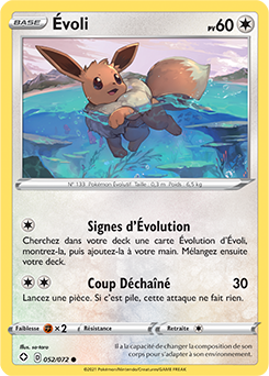 Carte Pokémon Évoli 052/072 de la série Destinées Radieuses en vente au meilleur prix