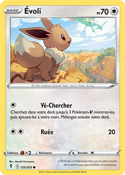 Carte Pokémon Noctali V 189/203 de la série Évolution Céleste en