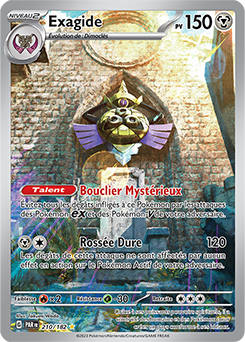 Carte Pokémon Illustration rare Exagide 210/182 de la série Faille Paradoxe