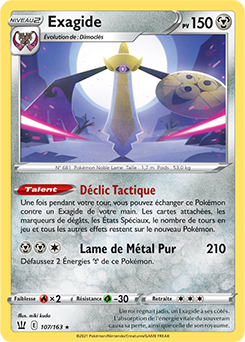 Carte Pokémon Exagide 107/163 de la série Styles de Combat en vente au meilleur prix