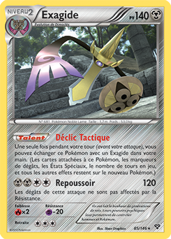 Carte Pokémon Rare Exagide 85/146 de la série X&Y
