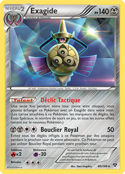 Carte Pokémon Holographique Rare Exagide 86/146 de la série X&Y