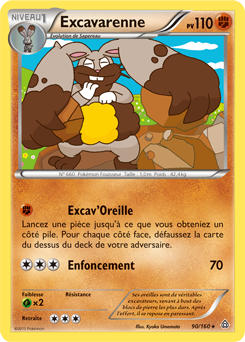 Carte Pokémon Excavarenne 90/160 de la série Primo Choc en vente au meilleur prix