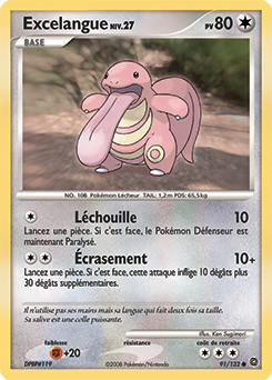 Carte Pokémon Excelangue 91/132 de la série Merveilles Secrètes en vente au meilleur prix