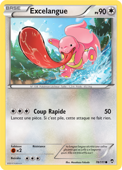 Carte Pokémon Excelangue 78/111 de la série Poings Furieux en vente au meilleur prix