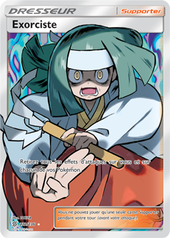 Carte Pokémon Dresseur Full Art Exorciste 232/236 de la série Harmonie des Esprits