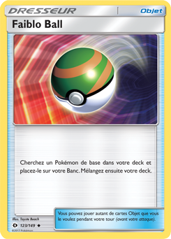 Carte Pokémon Faiblo Ball 123/149 de la série Soleil & Lune en vente au meilleur prix