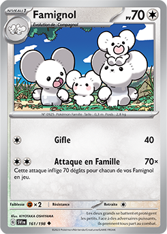 Carte Pokémon Famignol 161/198 de la série Écarlate et Violet en vente au meilleur prix