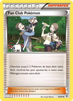 Carte Pokémon Peu commune Fan Club Pokémon 69/83 de la série Générations