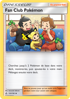 Carte Pokémon Peu commune Fan Club Pokémon 133/156 de la série Ultra Prisme